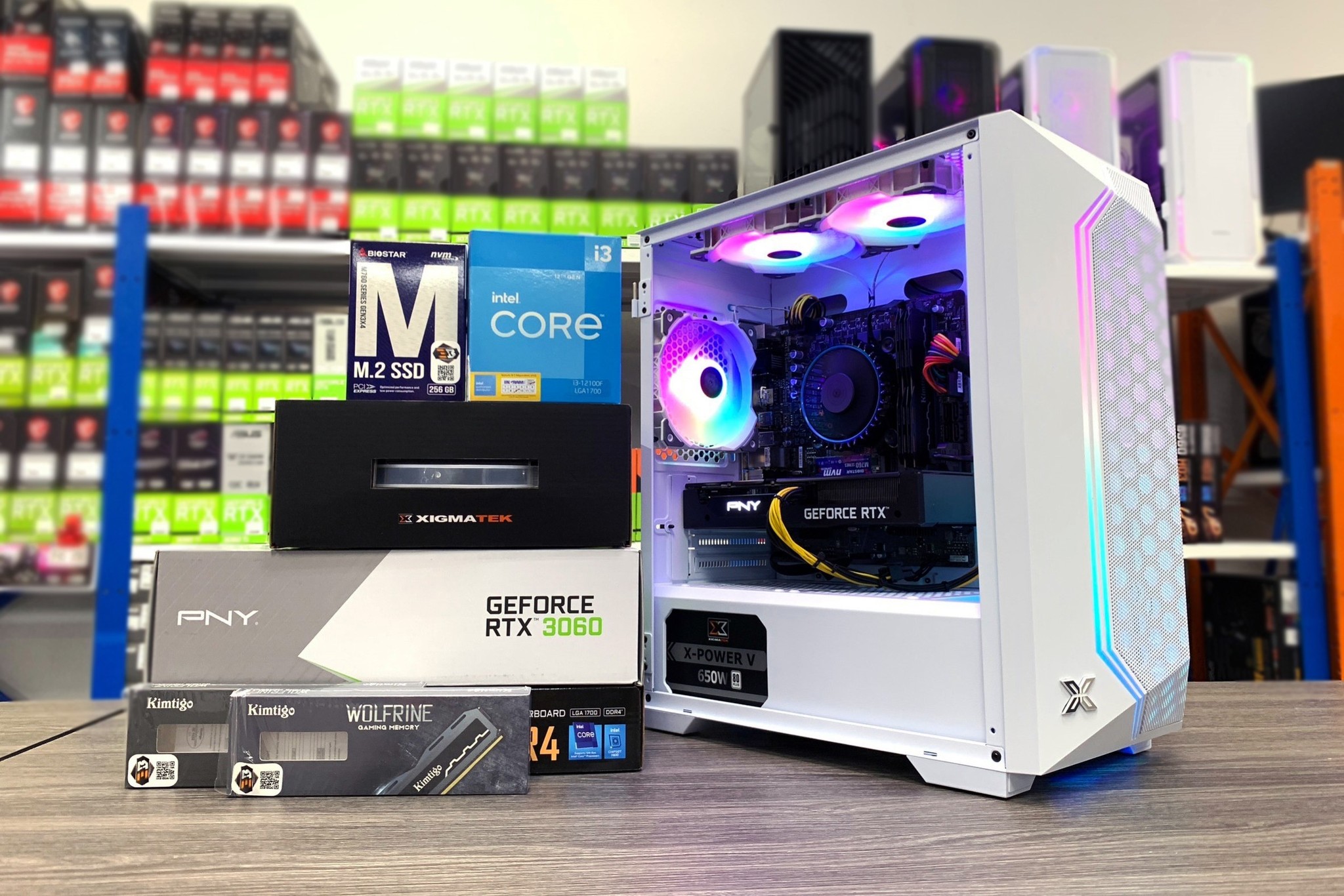 ゲーミングPC Core i3 12100F RTX3060 メモリ16GBの+inforsante.fr